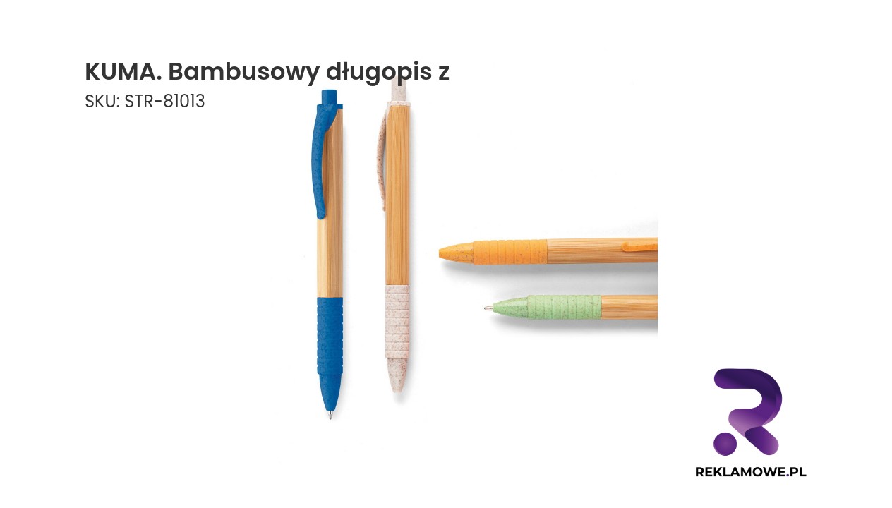 KUMA bambusowy długopis z naturalnego bambusa