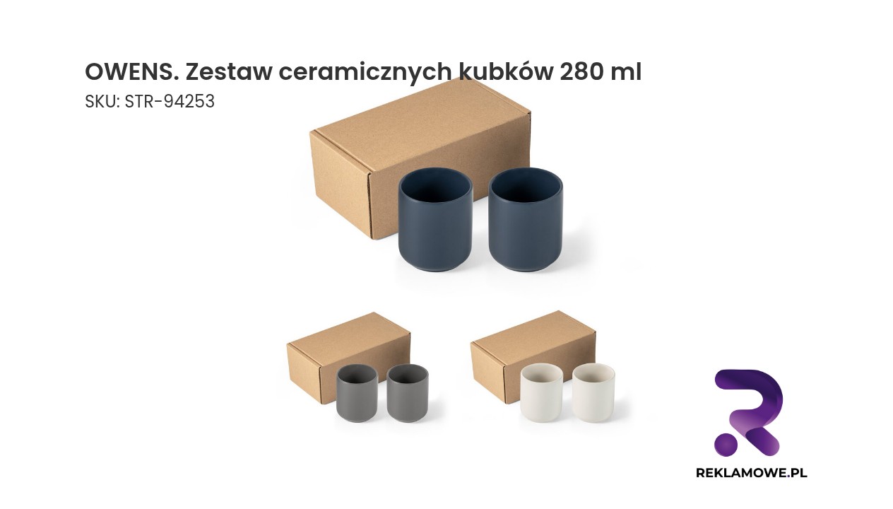 OWENS. Zestaw ceramicznych kubków 280 ml OWENS zestaw ceramicznych kubków 280 ml