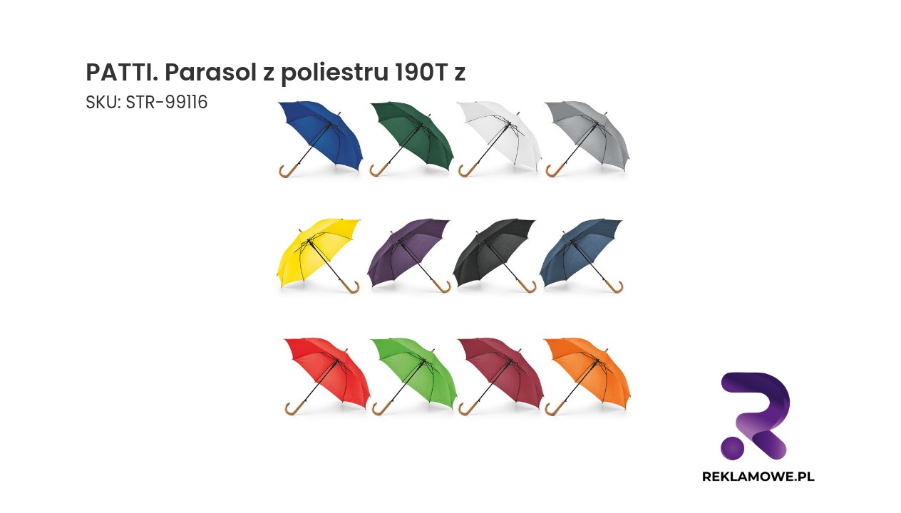 PATTI. Parasol z poliestru 190T z automatycznym otwieraniem PATTI - parasol z poliestru 190T