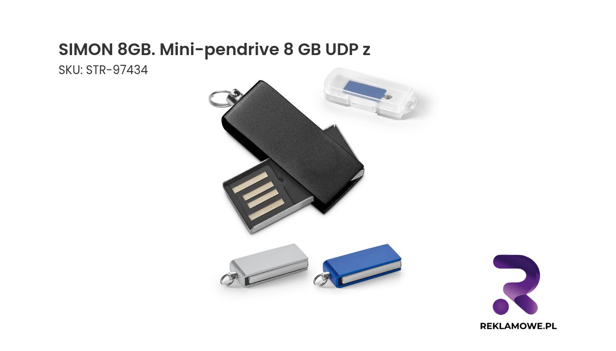 SIMON 8GB. Mini-pendrive 8 GB UDP z aluminium SIMON 8GB mini-pendrive 8 GB UDP