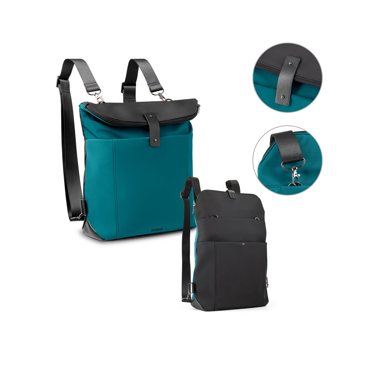 ROVER BACKPACK II. Plecak z tkaniny i PU 92188_set